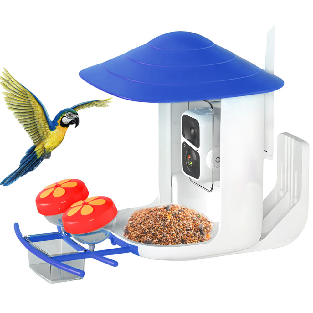 The Solar-Powered Bird Feeder with Smart Ai Camera Auto Capture&Notifications the perfect gift for Bird Lovers